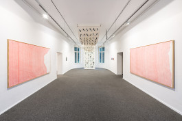 Exhibition view with works by Irene Hardjanegara and E. M. C. Collard 