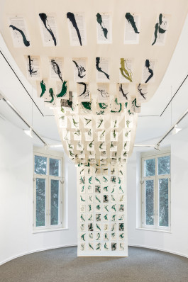 Exhibition view with work by Irene Hardjanegara 