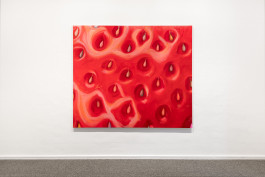 Exhibition view with work by E. M. C. Collard 