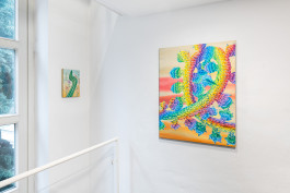 Exhibition view with work by E. M. C. Collard 