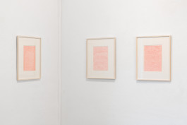 Exhibition view with works by Irene Hardjanegara 