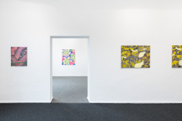 Exhibition view with works by E. M. C. Collard 