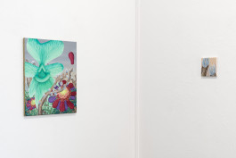 Exhibition view with works by E. M. C. Collard 